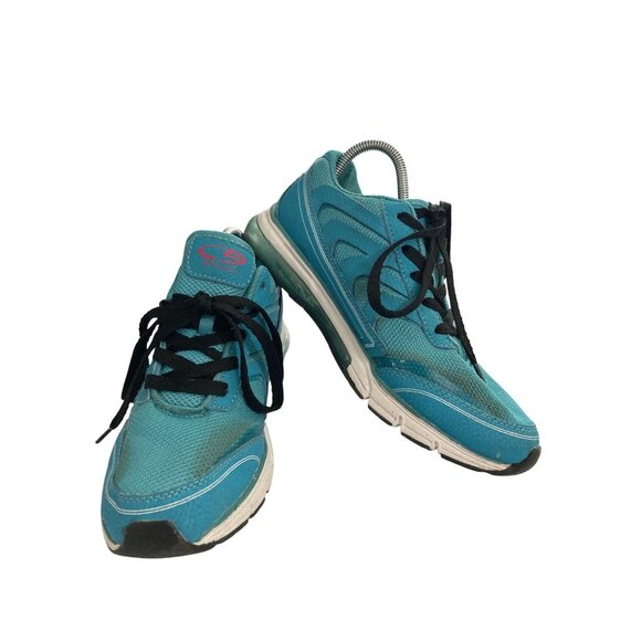 Champion youth size 6 Blue Leather Textile sneaker shoe no insoles - Picture 1 of 8